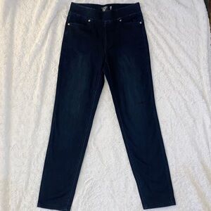 SZ 28 Stretchy Waist Band Dark Indigo Boot Cut Jeans